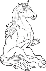 Unicorn Gamer Controller Animal Vector Graphic Art Illustration