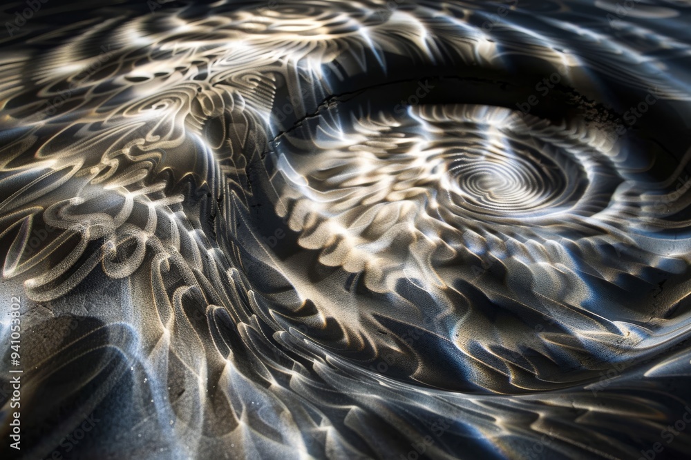 Poster a monochrome image showcasing the powerful crest of a wave, emphasizing its fluidity and strength, s