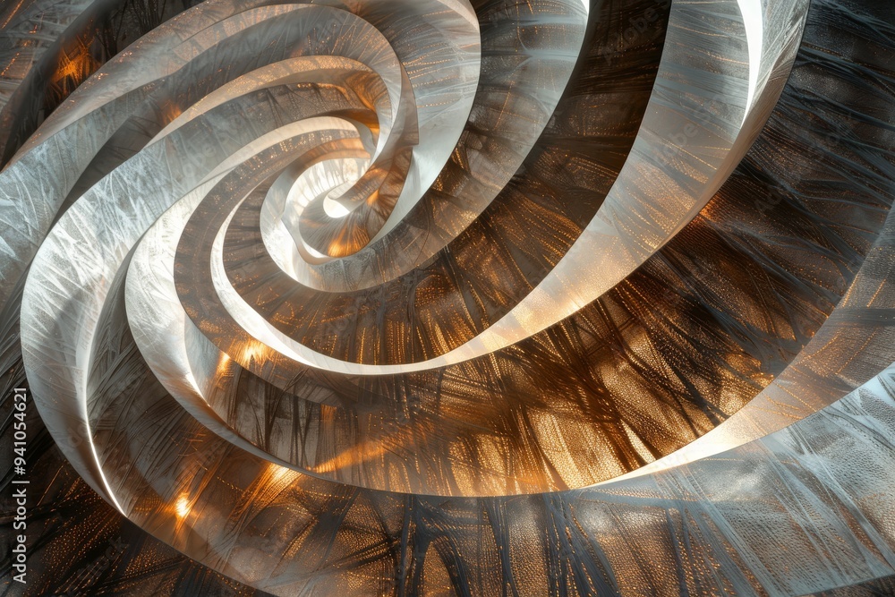 Poster swirling patterns of light and shadow that mimic the ebb and flow of energy within the body, ai gene