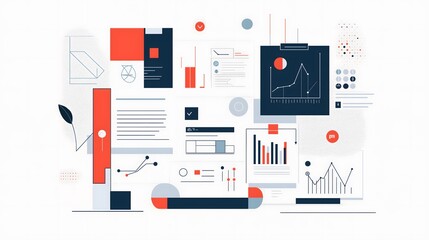 Data Analysis Abstract Visualization Background