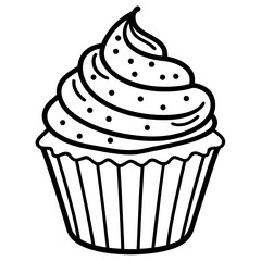 cupcake with cream