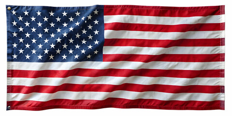 Obraz premium American flag on white background