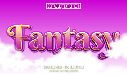 fantasy editable text effect