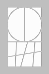 Template collage of ten frames, images, photos