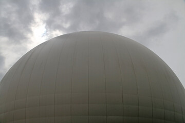 The dome of the Radom industrial monument in Raiting, Bavaria, Germany