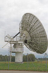 Satellite ground station from the Radom industrial monument in Raisting, Bavaria, Germany