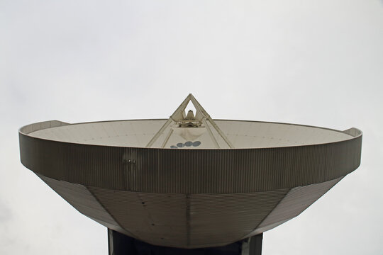 Satellite ground station from the Radom industrial monument in Raisting, Bavaria, Germany