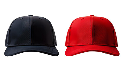 Red-Black Trucker Cap Design ontransparent Background