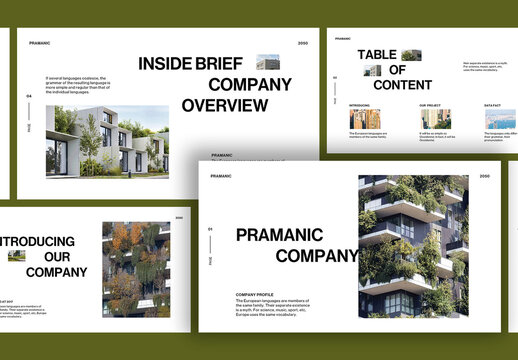 White Modern Architecture Company Profile Power Point