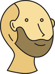 Old Man Face Avatar
