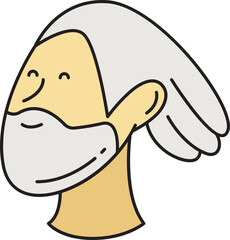 Old Man Face Avatar
