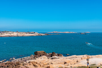 Fototapeta premium view of the coast of the region sea
