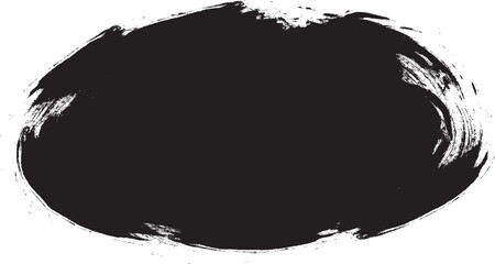 black colored brush painted banner