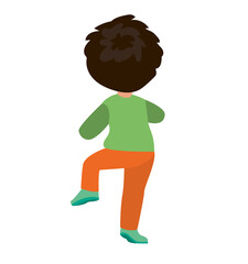 vector illustration of students in different postures