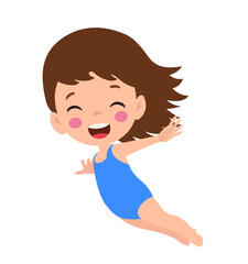 vector illustration of students in different postures