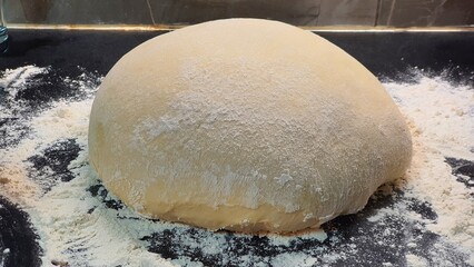 Preparing Bread Dough with Flour Dusting and Proofing – Artisan Baking Process