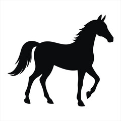 Horse silhouette vector