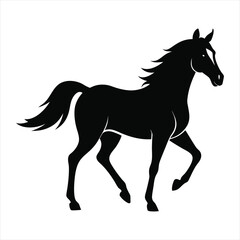Horse silhouette vector