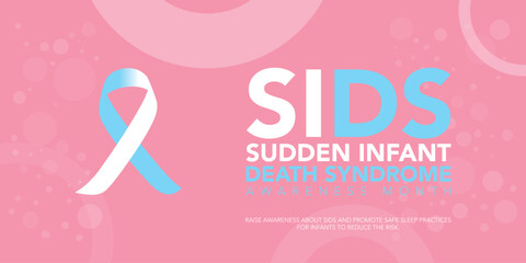 Sudden Infant death syndrome SIDS awareness month is observed every year on October. Medical Healthcare Awareness concept. background, placard, banner template Vector illustration design.