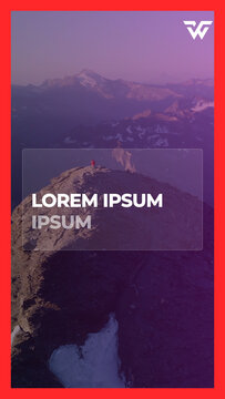 Elegant Glass Text Vertical Slideshow 287