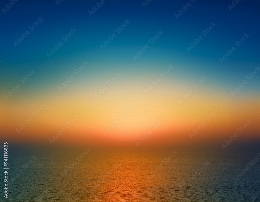 Poster smooth harmony: warm and cool colors in a soft gradient