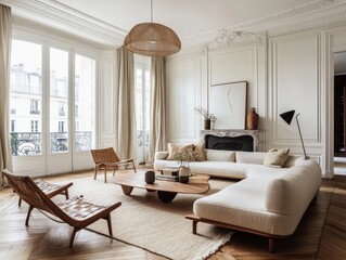 Parisian apartment with Scandinavian interior design