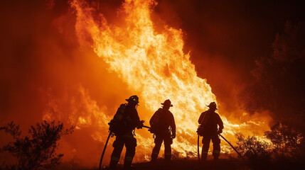 Fototapeta premium fire in the forest