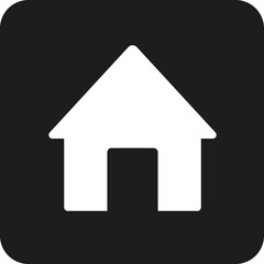 Fototapeta premium Estate icon. House symbol. Silhouette style.