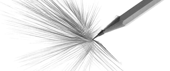 Vector pencil scratches and texture on white and black background.