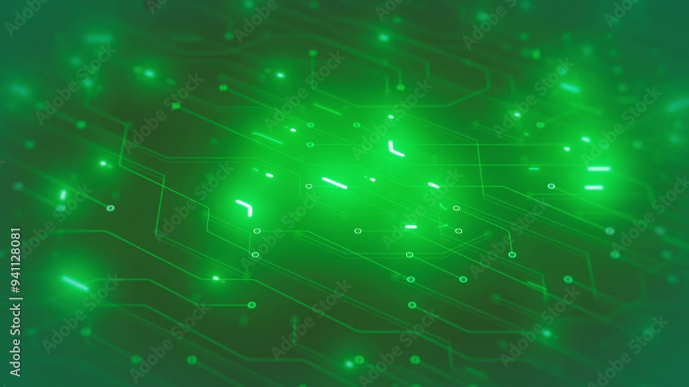 Poster computer motherboard chipset background/ animation of an abstract technology background with electro