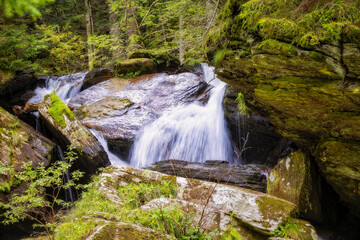 Fototapeta premium waterfall in the woods, Weisse Sulm Wasserfall, White Sulm Cataract, Styria, Austria, Europe, August 2024