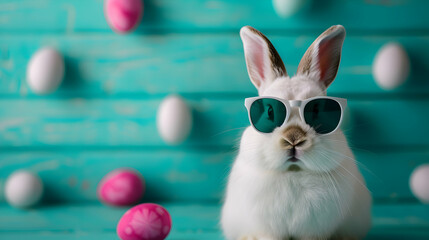 Easter Bunny Rabbit Wearing Sunnies Shades Sung