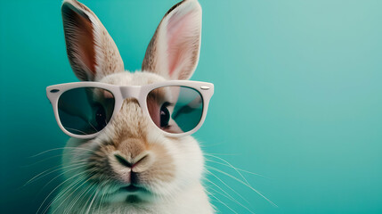 Easter Bunny Rabbit Wearing Sunnies Shades Sung