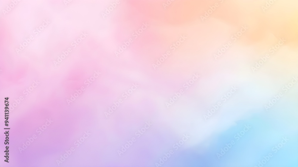 Poster a smooth gradient background with soft transitions between pastel colors, ideal for website backgrou