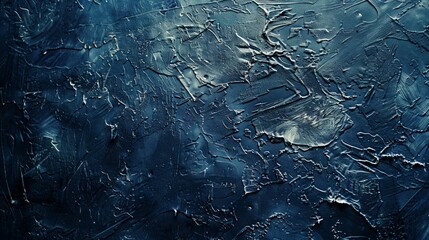 Textured elements, including stippling pattern in navy blue and some linear scribbles