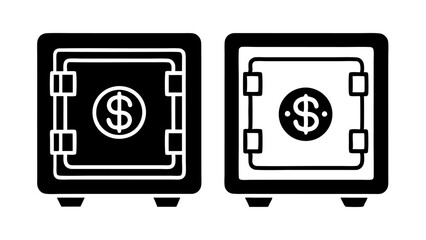 Metal Money Safe Icon