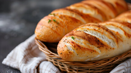 Artisanal Bread Basket Snowy Landscape Ice Cave