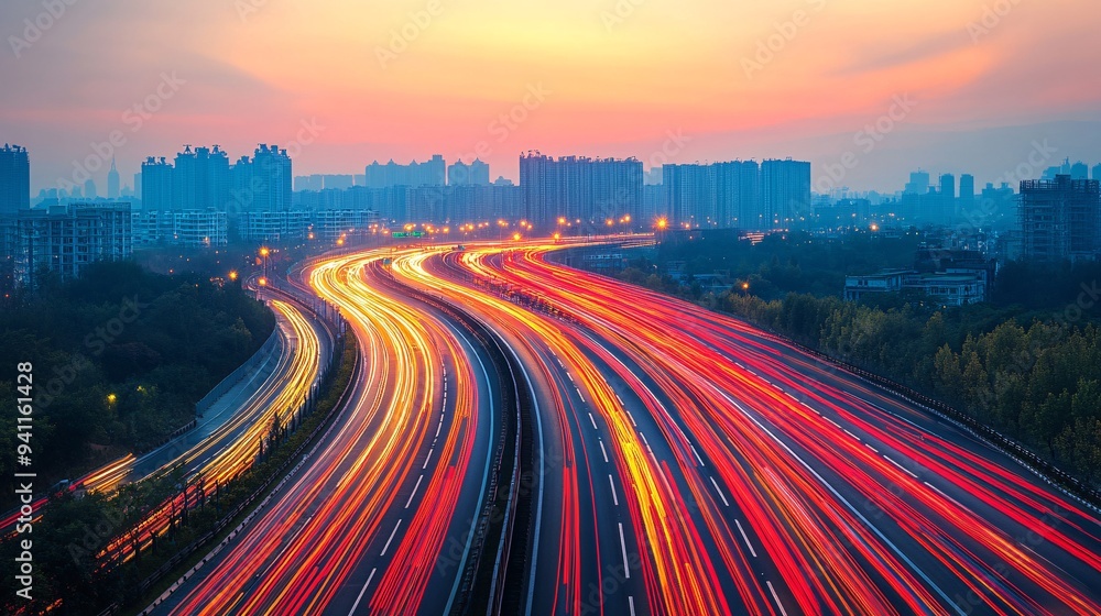 Poster a high-tech urban landscape where ai-driven systems manage everything from traffic to energy consump