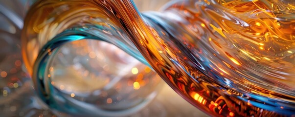 Kinetic sculpture in motion, Fantasy, Dynamic, Digital, Highlighting artistic movement