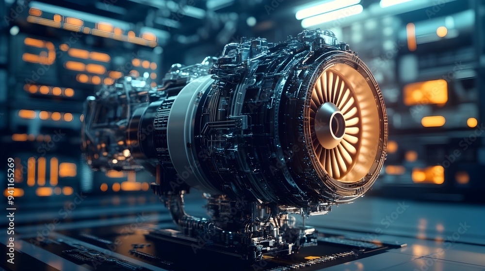 Poster digital twin simulation of aircraft engine performance to enhance engineering manufacturing and effi