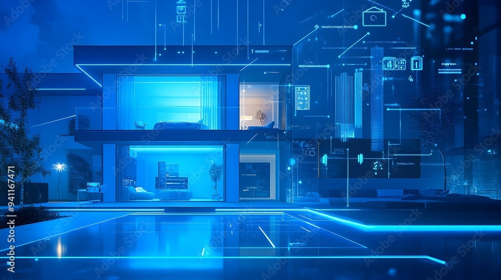 Poster virtual twin monitoring and optimizing a smart home s automation systems providing real time data an