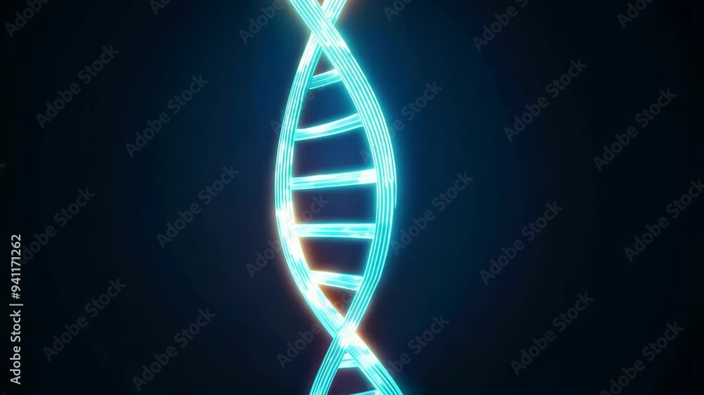 Poster exploring the structure and function of dna in a dynamic 3d animation