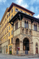 Obraz premium The Loggia del Bigallo is a late Gothic building in Florence, region of Tuscany, Italy.