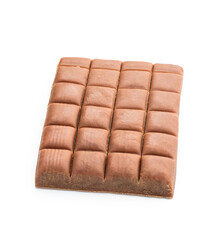 Tasty caramel candy isolated on white background