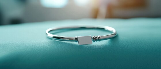 Elegant silver bracelet with a minimalist design, perfect for any occasion and a great addition to your jewelry collection.