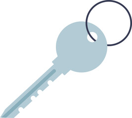 A simple golden key symbolizing access, security, and solutions.