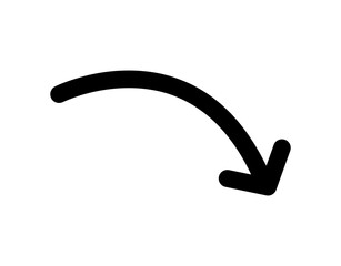 Arrow icon. Vector black right arrow icon.