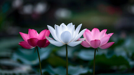 Fototapeta premium Appreciate The Lotus. Perso