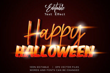 happy halloween editable text effect