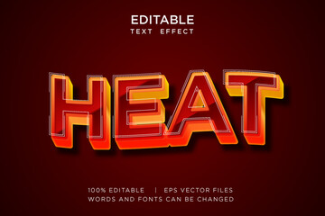 heat text effect